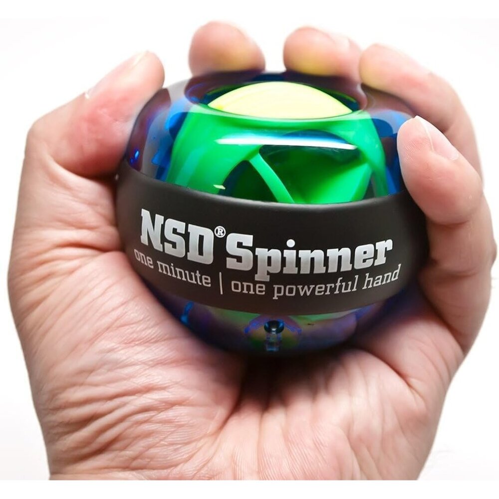 Essential Crystal Spinner Gyro Ball | Grip Strengthener for Forearms, Wrist & Ha - Picture 4 of 9